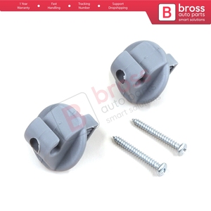 BCF5010 2 piezas de clip para visera solar, color gris, para Clio Megane Scenic Laguna Twingo Modus Espace Vel Satis Trafic Kangoo - Product Image 2