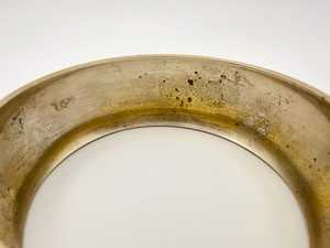 Bracelet jonc en laiton gravé floral large et moderne, taille personnalisée, style bohème, empilable, artisanat MS, Ms-wc-001 - Product Image 3