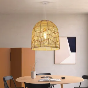 Eco-Friendly Vietnam <b>Rattan</b> <b>Pendant</b> Light Decorative Handwoven Lighting Fixture for Cozy Interiors - Product Image 3