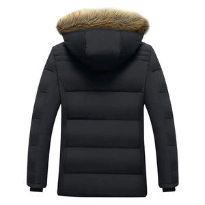 Vestes parka en toile de style hivernal pour la rue, vêtements d'extérieur personnalisés, coupe-vent, imperméables, à capuche en fourrure - Product Image 3