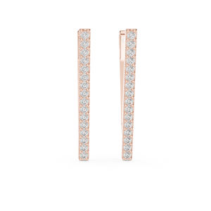 14K White Gold Round Cut Diamond Drop <b>Earrings</b> for Women Anniversary Gift Luxury Certified Bridal Wedding Elegant <b>Fine</b> Jewelery - Product Image 2