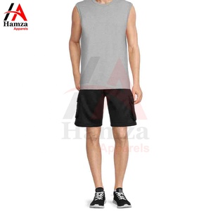 Custom Logo Solid Eco-Friendly <b>Mens</b> Street Wear Casual <b>Long</b> Drawstring Cotton Fleece <b>Shorts</b> by Hamza Apparels - Product Image 2