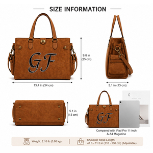 New Women's Large Capacity Vintage Style Genuine Leather Handbag with Multi Pocket Organizer Design Women's Shoulder Bag - Product Image 5