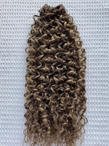 Hot bán haiyi tóc đôi rút ra xoăn Trinh Nữ lớp biểu bì balayage màu xoăn liền mạch Mỏng Thiên Tài tóc con người mở rộng - Product Image 3