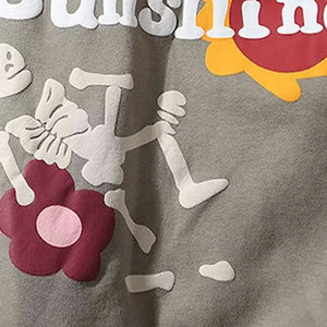 Meilleures ventes Sweats à capuche avec impression bouffante pour hommes pour l'hiver en coton avec fermeture éclair au prix d'usine - Product Image 6