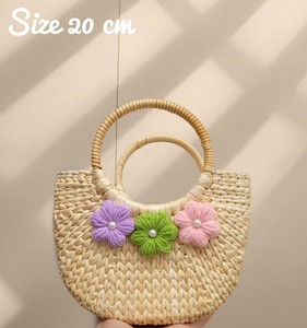 Natural Water Hyacinth Eco-Friendly <b>Storage</b> <b>Basket</b> with Handle for Clothing and Multi-Purpose Use - Product Image 6
