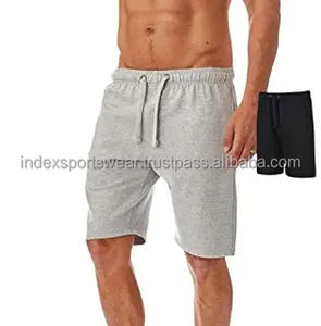 Pantalones cortos de gimnasio de estilo callejero para hombre, ropa deportiva informal con logotipo personalizado, envío directo, poliéster, a prueba de viento, secado rápido, patrón sólido - Product Image 3