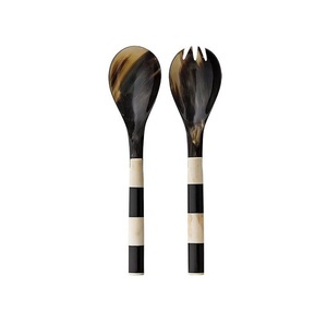 Cuchara de mesa de cuerno de búfalo, cubiertos de lujo para decoración rústica, utensilios de cocina, vajilla, juego de cucharas de cuerno - Product Image 5