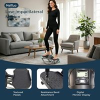 Steppeur compact portable Lateral Rock en acier, capacité 100 kg, pour usage domestique, entraînements de gym, exercices et rééducation