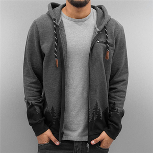 เสื้อมีฮู้ดแบบสวมหัวลายขวางสีขาวและสีเทาเสื้อสเวตเชิ้ตผ้าฝ้ายสไตล์แอธเลชเชอร์สำหรับยิมและชุดลำลองสำหรับผู้ชาย - Product Image 6