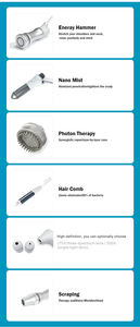 Универсальный аппарат для лечения выпадения волос: анализатор кожи головы + био-щетка + охлаждающая терапия + спрей для роста волос - Product Image 4