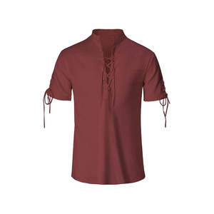 Traje de recreación Camisa con cordones Vendaje Top Ropa de mediana edad - Product Image 1