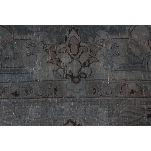 Tapis turc, tapis de couloir vintage 1,6x11,2 pieds, tapis abstrait bleu gris - Product Image 5