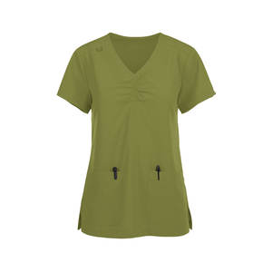 Chemises de travail à multiples poches, uniforme de travail, hôpital, forme classique, vêtements de soins infirmiers pour femmes, vêtements dentaires - Product Image 1