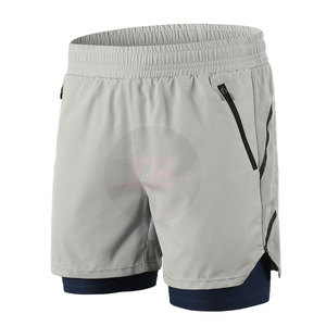 Pantalones Cortos Deportivos de Alto Rendimiento para Hombre, Tejido Elástico, Material que Absorbe la Humedad, para Correr y Entrenamiento Deportivo - Product Image 2