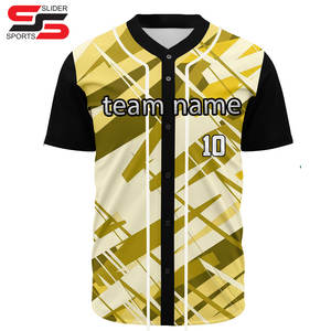 OEM Custom Made Your Own Design Sublimation Digital Print <b>Stitched</b> Breathable Baseball Jersey - Product Image 6