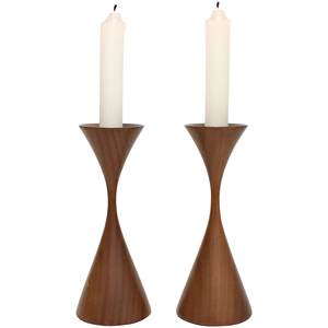 Bougeoir en bois de style unique pour la décoration intérieure et extérieure de la maison, support de bougie de mariage de qualité durable - Product Image 1