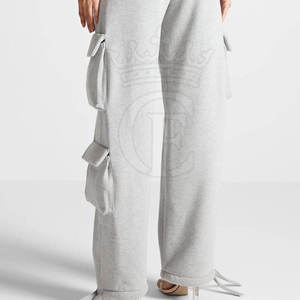 Pantalones Cargo para mujer con bolsillos Cargo y detalle de botones Pantalones Cargo Vintage de alta calidad para mujer - Product Image 4