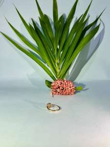 แหวนเพชรทรงกลมสีโรสโกลด์14K พรีเมี่ยมสไตล์ร่วมสมัย SI3ธรรมชาติ I1ชัดเจนเครื่องประดับชั้นดีขายส่ง - Product Image 2