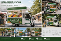 Food Truck Mobile Personnalisable et Conduisible avec Cuisine Complète et Équipement Commercial pour Burgerie