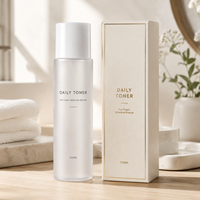 Ensemble de flacons et pots cosmétiques en plastique givré avec logo personnalisé 100ml 150ml 50g |   Emballage de soins de la peau haut de gamme OEM ODM