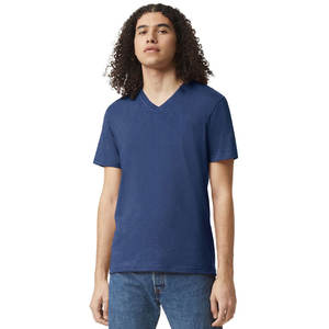 Camiseta de Manga Corta con Cuello en V para Hombre, con Tela No Tejida, Ecológica, Antiarrugas, de Secado Rápido, Estilo Casual Elegante - Product Image 4