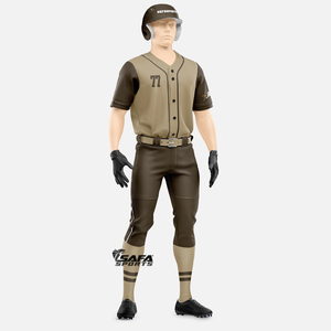 ชุดเครื่องแบบเบสบอลของเยาวชนชุดเครื่องแบบพิมพ์ซับลิเมชันชุดเสื้อเบสบอลออกแบบได้ตามต้องการ - Product Image 4