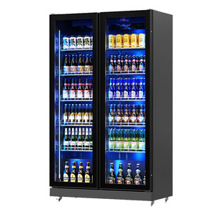 Supermarket Upright Frost-Free Automatic Defrost Three-Door Meat Freezer Display Cabinet Fan Cooling Single Temperature Zone - Product Image 2