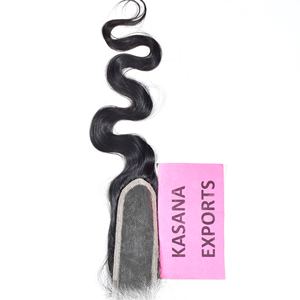 2*6 Hd Closure Vente en gros Droite et machine double trame Traitement Indien Cheveux Bruts Pas Cher Beige Tissage Extensions de Cheveux Humains - Product Image 4