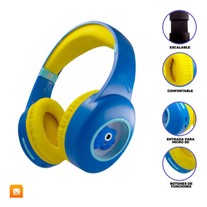 หูฟังไร้สายบลูทูธสำหรับเด็ก สีคอร์น Bej-136 -คละสี - Product Image 5