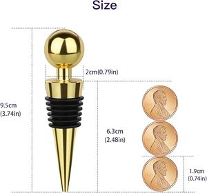 <b>Wine</b> Stopper Bottle With Silicone Vacuum <b>Wine</b> Bottle Corks Reusable <b>Wine</b> Stopper Used for Bar Holiday Party - Product Image 2