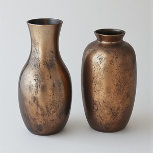 Jarrón decorativo de metal con pulido plateado suave y forma artística diseñado para villas de lujo y sofisticado interior de oficina - Product Image 5