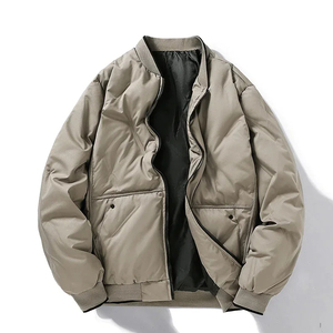 Veste matelassée en toile pour homme, style business décontracté, épaisse et chaude, rembourrée de polyester, à capuche, respirante, pour un look élégant et confortable - Product Image 4