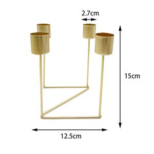 High Finished Handmade Cheap Price <b>Candle</b> Holder Wedding Decoration <b>Candle</b> Light Stand Metal in Iron Gold Plating <b>Candle</b> <b>Mold</b> - Product Image 4