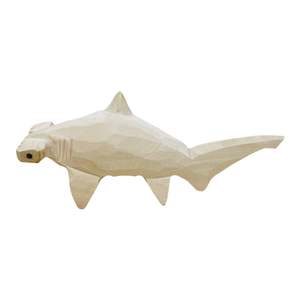 Scultura di Squalo in Legno Intagliata a Mano YEEYAYA, 6 Pollici, Figurina di Animale Marino per Decorazione Casa - Product Image 1