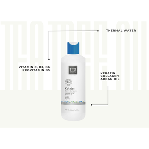 Shampooing capillaire au collagène TTO CLINIC 500 ml, anti-casse, hydratant, complexe de kératine et de vitamine B, nourrissant pour les cheveux, antipelliculaire - Product Image 1