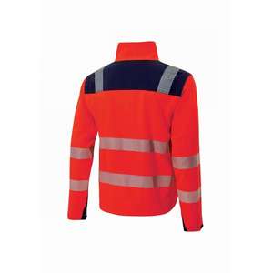 Chaqueta de trabajo de seguridad reflectante Bea Red Fluo de alta visibilidad, ropa de alta visibilidad - Product Image 2