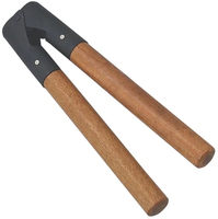Haute Qualité 13 \ "Instrument Vétérinaire Couleur Enduit Veau Dehorner Corne Cutter Manche En Bois pour Ferme Animal Bétail En Bois