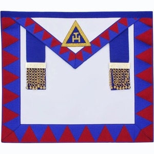 Venta al por mayor de alta calidad de diseño personalizado 3D Gran Maestro delantal masónico tela con insignias - Product Image 2