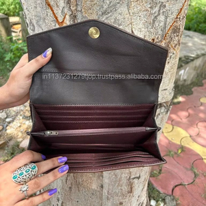 กระเป๋าคลัทช์หนังวัวสีน้ำตาลสไตล์ตะวันตกกระเป๋าถือดีไซน์สำหรับผู้หญิงกระเป๋าสตางค์หนังเครื่องมือขายดีมีเอกลักษณ์ - Product Image 6