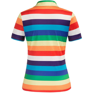 Polo DE TRABAJO Cvc de poliéster de algodón de alta calidad personalizado de manga corta informal para mujer, Polo de golf para mujer, superventas - Product Image 2