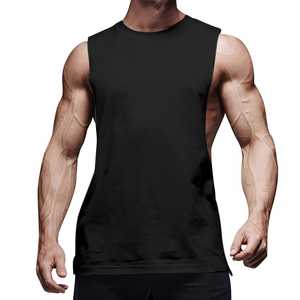 Camisetas de Tirantes Deportivas para Hombre, de Poliéster y Algodón, Estilo Informal, Lisas, para Gimnasio, Secado Rápido, para Entrenamiento Muscular y Fisicoculturismo - Product Image 1