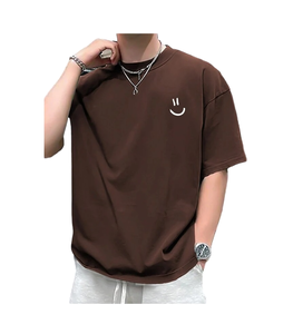 เสื้อลำลองสำหรับผู้ชายผ้าคอตตอนพลัสไซส์พิมพ์โลโก้ได้ตามต้องการของ100% เสื้อยืดแฟชัน - Product Image 1