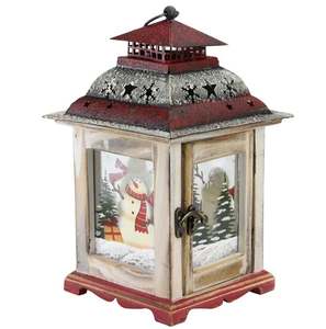 Élégant porte-bougie de Noël en bois pour table, décoration intérieure et extérieure pour fêtes de Noël et du Nouvel An, fabriqué en Inde - Product Image 6