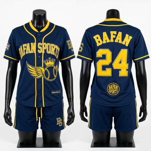 160 GSM Polyester <b>Mesh</b> Navy Gray Panel Baseball Jersey And Shorts <b>Set</b> Custom Sublimation Women's <b>Sets</b> - Product Image 6