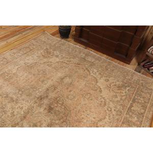 6,9x9,1 ft Vintage Turkish Rug, Large Rug, <b>Brown</b> <b>Wool</b> Rug - Product Image 5