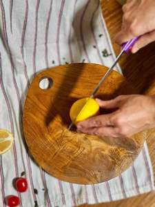 Tabla de cortar-Redonda-Madera de mango - Product Image 5