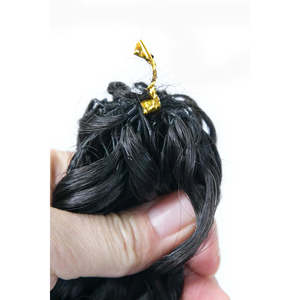   Extensions de cheveux humains vierges 100% naturels, effet vague aquatique, crochet plume, nœuds miracles - Product Image 3