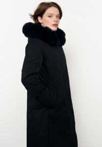 Offerte Scontate Giacca in Piuma d'Oca Grigia Nuovo Design Giacche Imbottite in Piuma d'Oca per <span class=keywords><strong>Donna</strong></span> Cappotti Invernali Lunghi con Cappuccio - Product Image 6