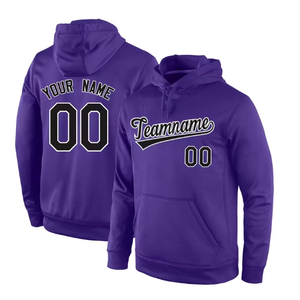 Sudadera con capucha de hockey sobre hielo personalizada al por mayor, sudadera blanca de manga larga con capucha de poliéster para hombre, dobladillo elástico para todas las estaciones, alta calidad - Product Image 5